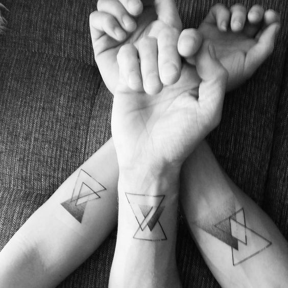 Super Triangle Family Tattoo on Arm - Triangle Family Tattoos - Family  Tattoos - MomCanvas