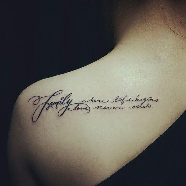 Dazzling Quote Family Tattoos - Quote Family Tattoos - Family Tattoos -  MomCanvas