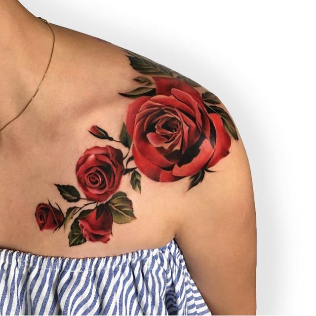 80 Attractive Rose Tattoos