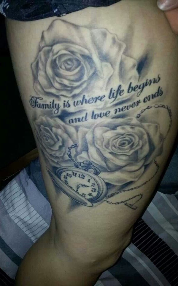 Tattoo where life begins and love never ends