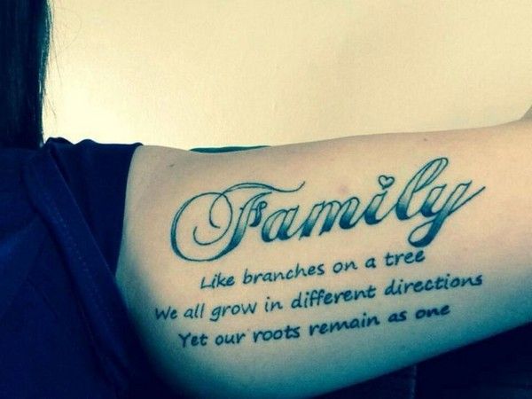 Quote Family Tattoos Design - Quote Family Tattoos - Family Tattoos -  MomCanvas