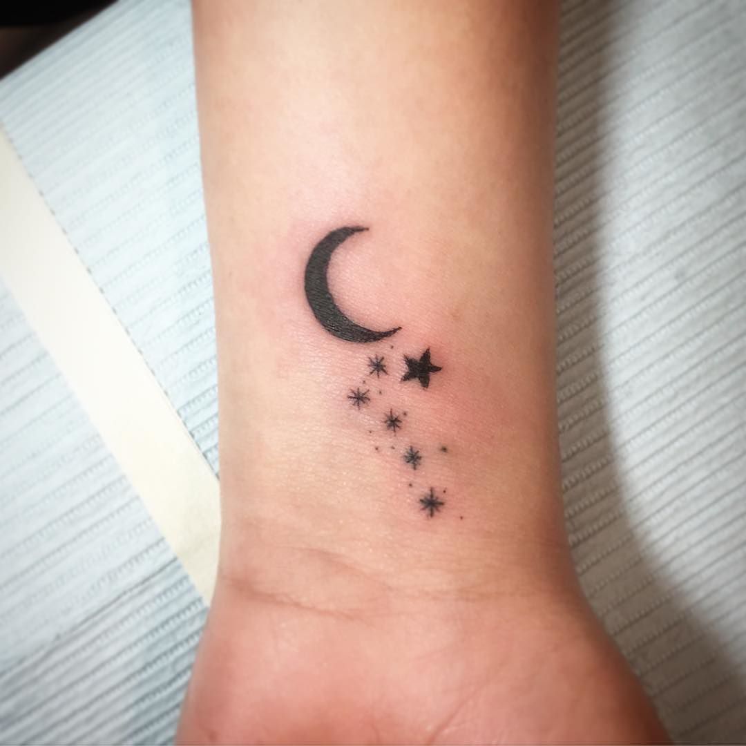 Meaning of Crescent Moon and Star Tattoos  BlendUp