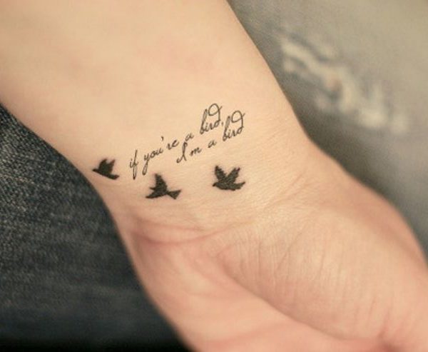 Novel Small Birds Tattoos on Arm - Small Bird Tattoos - Small Tattoos