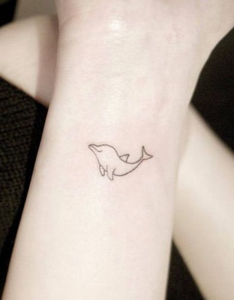 Astonishing Small Dolphin Tattoos on Arm - Small Dolphin Tattoos - Small  Tattoos - MomCanvas
