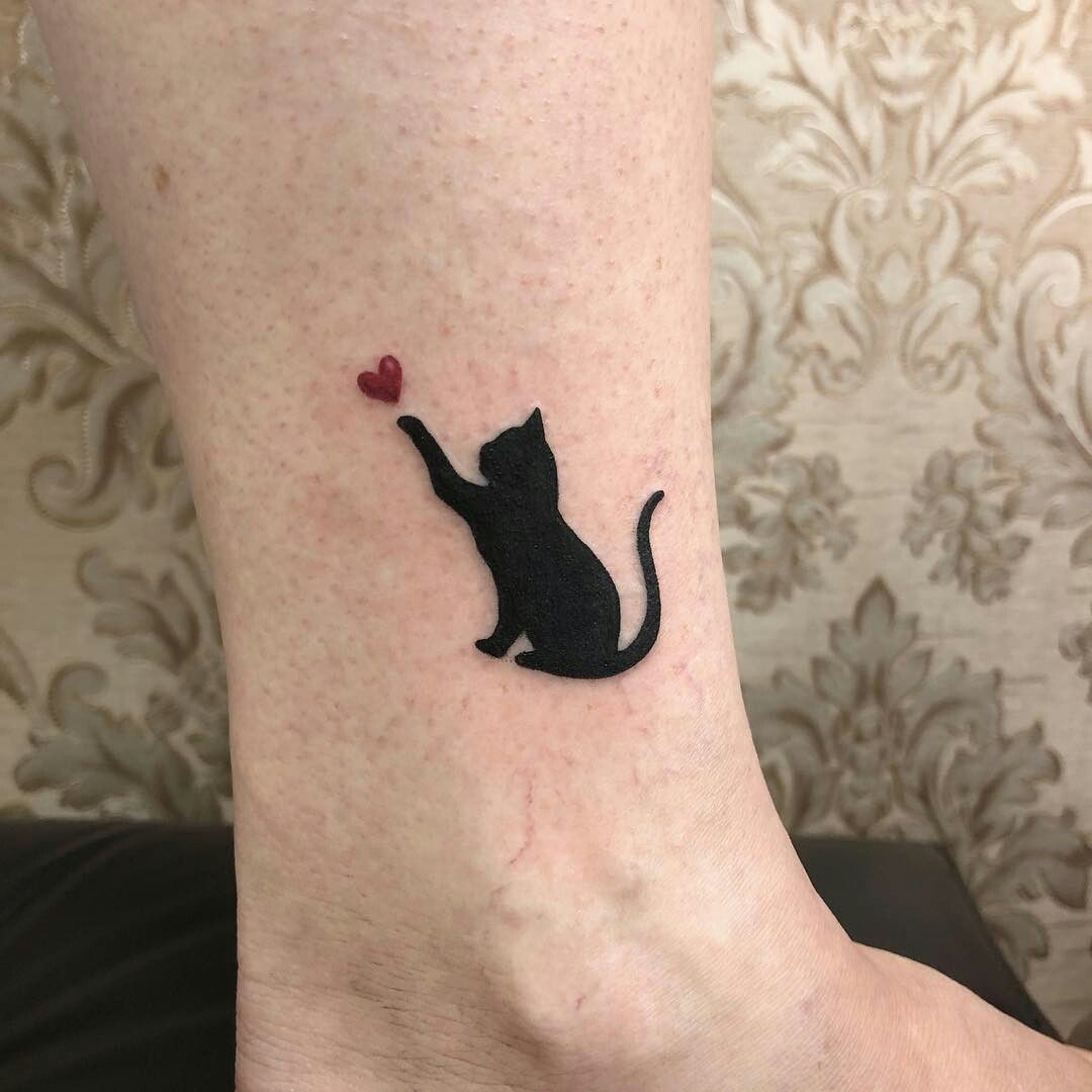 Little Cat Amazing Tattoo Design - Small Cat Tattoos - Small Tattoos - MomC...