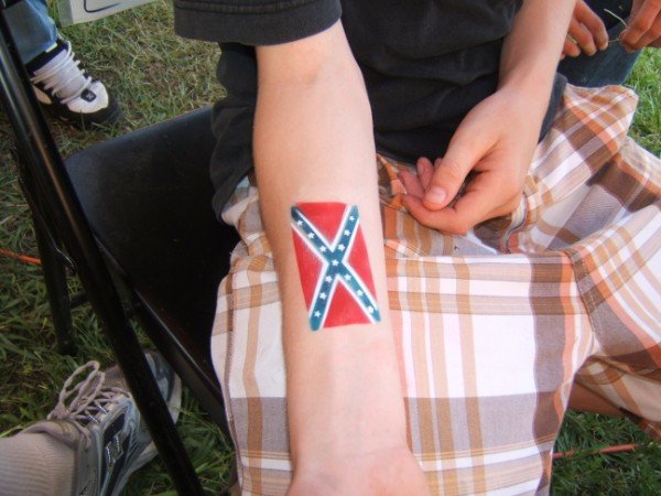 rebel flag butterfly tattoos for girls