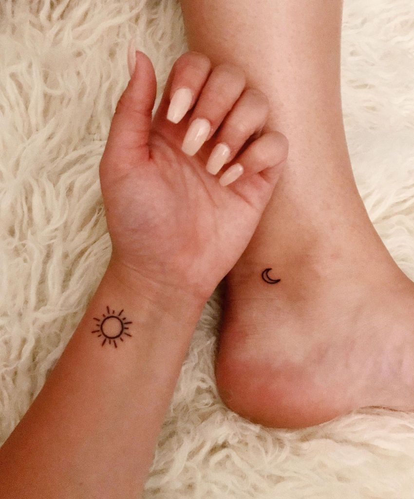Astounding Small Sun Tattoo - Small Sun Tattoos - Small Tattoos - MomCanvas