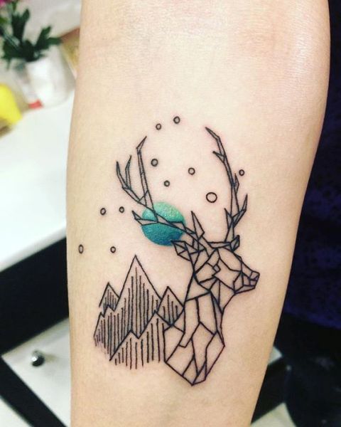 Clear Small Deer Tattoo - Small Deer Tattoos - Small Tattoos - MomCanvas
