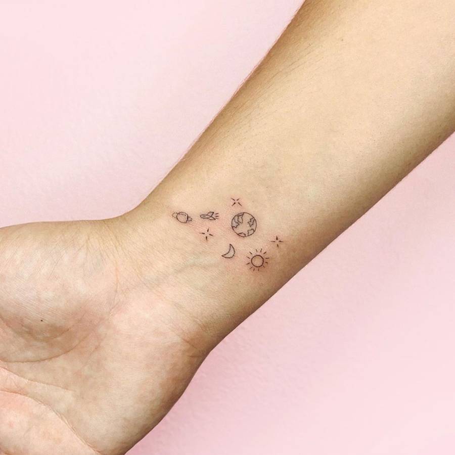46 Wonderful Sun Wrist Tattoos