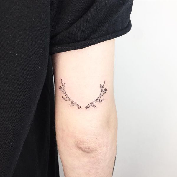 Deer tattoo by Stefan at Tattoosbystefan in The Netherlands  rtattoos