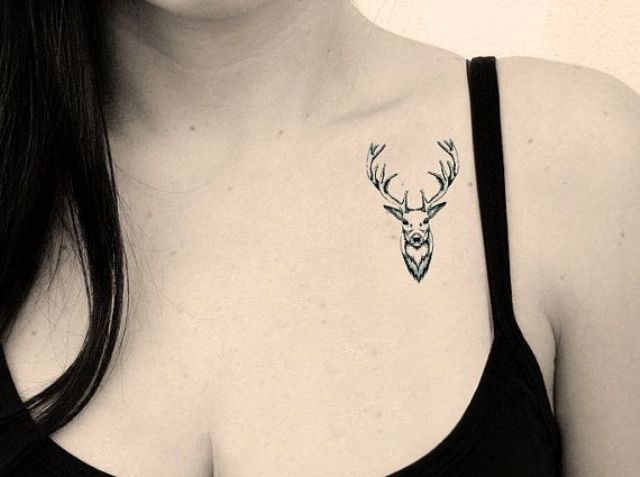 12 Small Deer Antler Tattoo Designs  PetPress