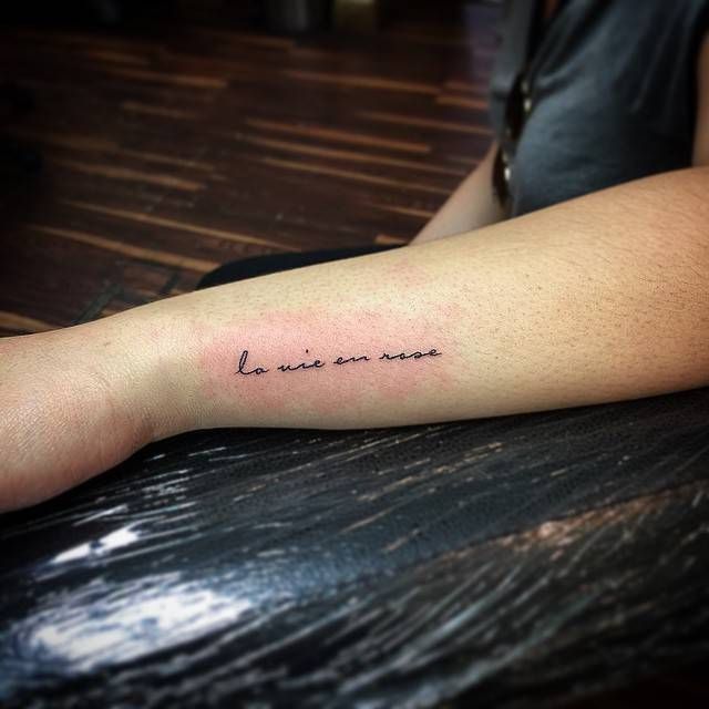 Amazing Small Quote Tattoos on Arm - Small Quote Tattoos - Small