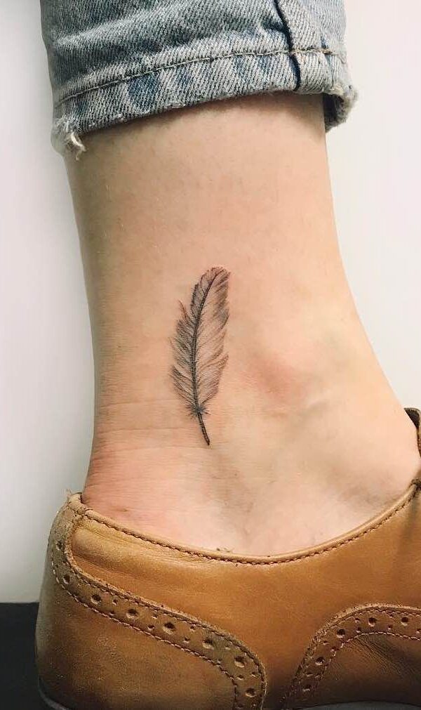 Clear Meaningful Small Feather Tattoo - Small Feather Tattoo - Small Tattoos  - MomCanvas