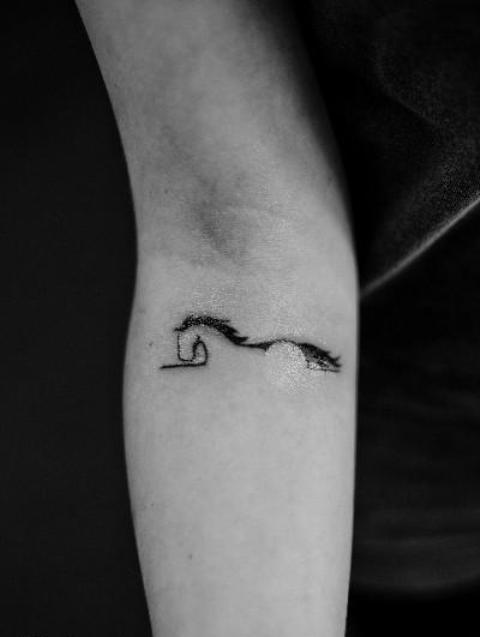 Head Small Horse Tattoo - Small Horse Tattoos - Small Tattoos - MomCanvas